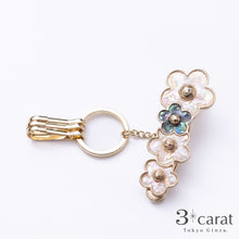 画像をギャラリービューアに読み込む, バッグキークリップ シェル・フラワー