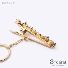 画像をギャラリービューアに読み込む, バッグキークリップ 桜とうぐいす