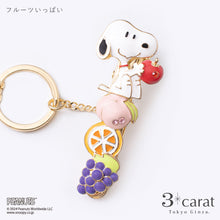 画像をギャラリービューアに読み込む, PEANUTS バッグキークリップ フルーツいっぱい