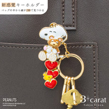 画像をギャラリービューアに読み込む, PEANUTS バッグキークリップ スヌーピー&ベア