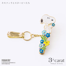 画像をギャラリービューアに読み込む, PEANUTS バッグキークリップmini ネモフィラとスヌーピーたち