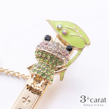 画像をギャラリービューアに読み込む, バッグキークリップ カエルの雨宿り