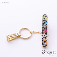 画像をギャラリービューアに読み込む, バッグキークリップ カラフルナンバー