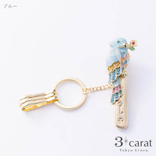 画像をギャラリービューアに読み込む, バッグキークリップ カラフルインコ