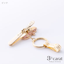 画像をギャラリービューアに読み込む, バッグキークリップ シェル・ネコ横向き