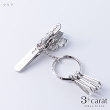 画像をギャラリービューアに読み込む, バッグキークリップ きらきらクローバー