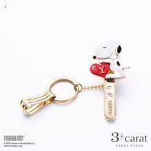 画像をギャラリービューアに読み込む, PEANUTS バッグキークリップ スヌーピー イニシャル