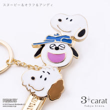 画像をギャラリービューアに読み込む, PEANUTS バッグキークリップ スヌーピー&オラフ&アンディ