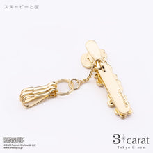 画像をギャラリービューアに読み込む, PEANUTS バッグキークリップmini スヌーピーと桜