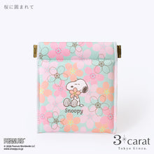 画像をギャラリービューアに読み込む, PEANUTS キャンディポーチ 桜シリーズ 全4種類
