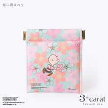 画像をギャラリービューアに読み込む, PEANUTS キャンディポーチ 桜シリーズ 全4種類
