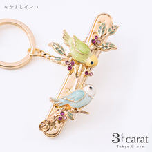 画像をギャラリービューアに読み込む, バッグキークリップ なかよしインコ
