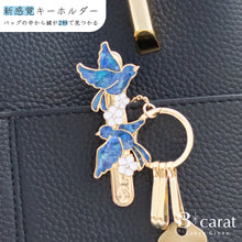 画像をギャラリービューアに読み込む, バッグキークリップ シェル・ブルーバード
