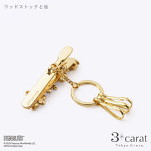 画像をギャラリービューアに読み込む, PEANUTS バッグキークリップ ウッドストックと桜
