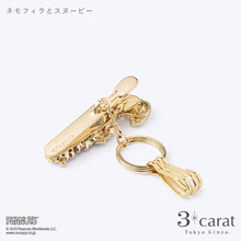 画像をギャラリービューアに読み込む, PEANUTS バッグキークリップ ネモフィラとスヌーピーたち
