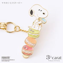 画像をギャラリービューアに読み込む, PEANUTS バッグキークリップmini マカロンとスヌーピー
