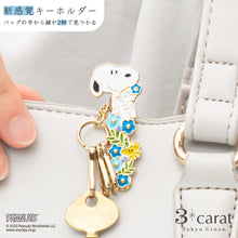 画像をギャラリービューアに読み込む, PEANUTS バッグキークリップmini ネモフィラとスヌーピーたち
