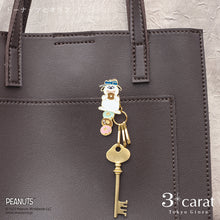 画像をギャラリービューアに読み込む, PEANUTS バッグキークリップmini ドーナツとオラフ
