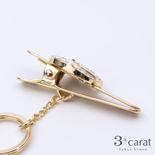 画像をギャラリービューアに読み込む, バッグキークリップ 月とフクロウ 2色
