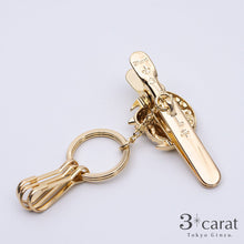 画像をギャラリービューアに読み込む, バッグキークリップ 月とフクロウ 2色
