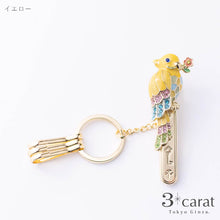 画像をギャラリービューアに読み込む, バッグキークリップ カラフルインコ
