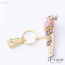 画像をギャラリービューアに読み込む, バッグキークリップ カラフルインコ
