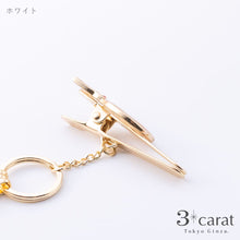 画像をギャラリービューアに読み込む, バッグキークリップ シェル・ネコ正面
