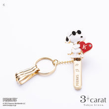 画像をギャラリービューアに読み込む, PEANUTS バッグキークリップ スヌーピー イニシャル
