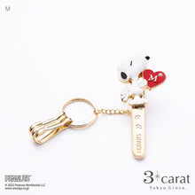 画像をギャラリービューアに読み込む, PEANUTS バッグキークリップ スヌーピー イニシャル

