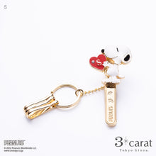 画像をギャラリービューアに読み込む, PEANUTS バッグキークリップ スヌーピー イニシャル
