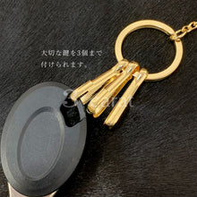 画像をギャラリービューアに読み込む, バッグキークリップ きらきらクローバー
